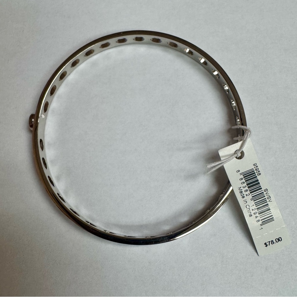 VINTAGE Coach Signature C Pierced Bangle Bracelet BRAND NEW WITH TAG - Picture 4 of 8